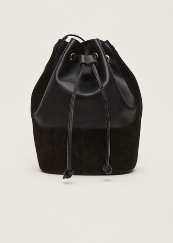 Phase Eight Bucket Bags Black USA | 9013465-QY